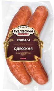 Изображение товара Колбаса Рублевский Одесская полукопченая 350г
