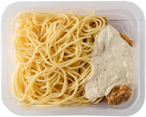 Изображение товара Фрикадельки куриные Свели со спагетти под сливочным соусом 200г