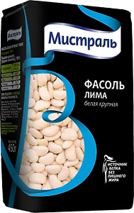 Изображение товара Фасоль Мистраль Лима белая 450г
