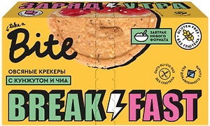 Изображение товара Крекеры Take a Bite овсяные с кунжутом и чиа 200г