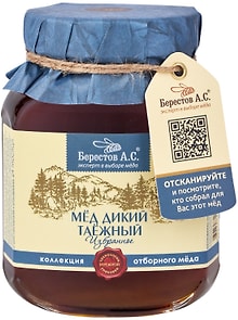 Изображение товара Мед Берестов А.С. Дикий Таежный Избранное 500г