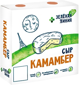 Изображение товара Сыр Зеленая Линия Камамбер 50% 150г