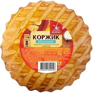 Изображение товара Коржик Хлебное местечко молочный 100г