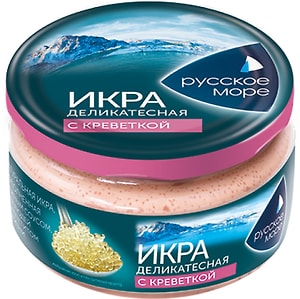 Изображение товара Икра Русское Море деликатесная с креветками 165г