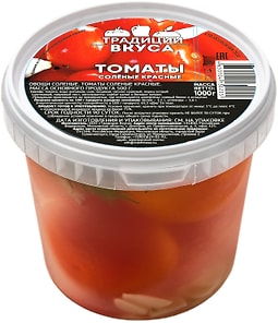 Изображение товара Томаты Традиции Вкуса соленые красные 1кг