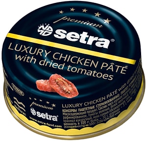 Изображение товара Паштет Setra куриный с вяленными томатами 100г