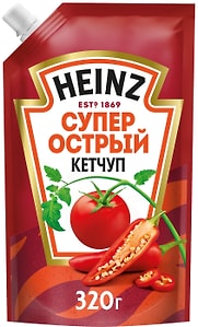 Изображение товара Кетчуп Heinz Супер острый 320г