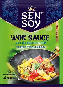 Изображение товара Соус Sen Soy Premium Wok Терияки с грибами шиитаке 80г