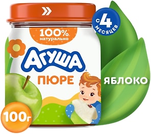Изображение товара Пюре Агуша Яблоко 100г