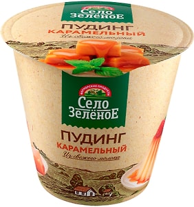 Изображение товара Пудинг молочный Село Зеленое карамельный 3% 120г