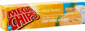 Изображение товара Чипсы Mega Chips Сметана и сыр 100г