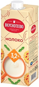 Изображение товара Молоко Вкуснотеево ультрапастеризованное 3.2% 950г