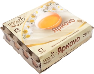 Изображение товара Яйца Роскар Яркоvо С1 коричневые 20шт