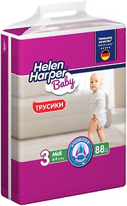 Изображение товара Подгузники-трусики Helen Harper Baby 3 размер Midi 6-9кг с мягким пояском 88шт