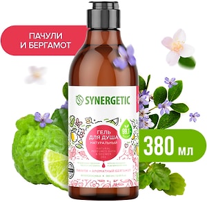 Изображение товара Гель для душа Synergetic Пачули и Ароматный Бергамот 380мл