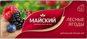 Изображение товара Чай черный Майский Лесные ягоды 25*1.5г