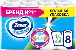Изображение товара Бумажные полотенца Zewa 8 рулонов
