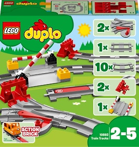 lego duplo town train tracks 10882