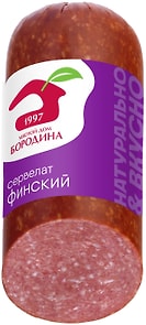 Изображение товара Колбаса Мясной дом Бородина Сервелат Финский варено-копченый 320г