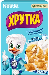 Изображение товара Готовый завтрак Хрутка Подушечки с молочной начинкой 250г