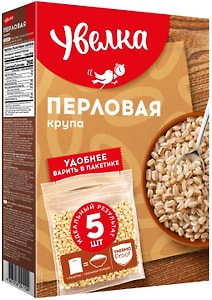 Изображение товара Крупа Увелка Перловая 5пак*80г