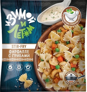 Изображение товара Фарфалле с грибами И зимой и летом и соусом 400г