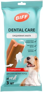 Изображение товара Лакомство для собак Biff Dental Care с говядиной для мелких пород 45г