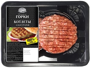 Изображение товара Котлеты Ближние горки для бургеров из свинины 200г
