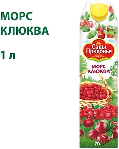 Изображение товара Морс Сады Придонья Клюква 1л