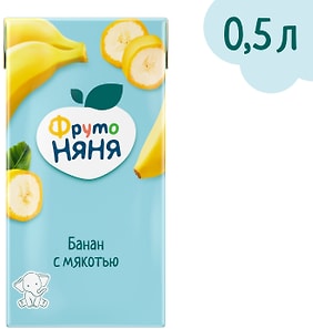 Изображение товара Нектар ФрутоНяня Банан с мякотью с 3 лет 500мл