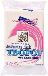 Изображение товара Творог Славянский 0% 200г