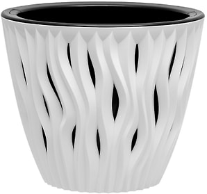 Изображение товара Кашпо для цветов ВМС Вдохновение белое-черное 1.6л