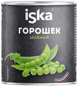 Изображение товара Горошек Iska зеленый ГОСТ 1й сорт 400г