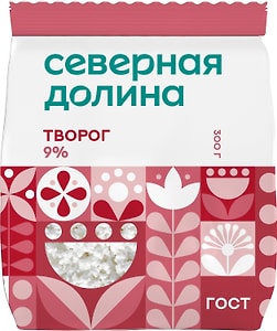 Изображение товара Творог Северная Долина 9% 300г