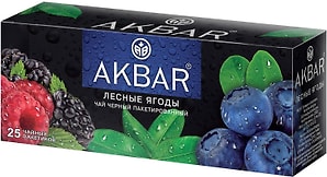 Изображение товара Чай черный Akbar Лесные ягоды 25*1.5г