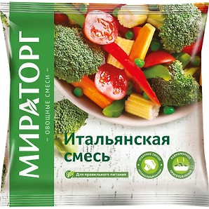 Изображение товара Смесь овощная Мираторг Vитамин Итальянская быстрозамороженная 400г