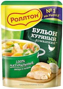Изображение товара Бульон Роллтон куриный домашний 90г
