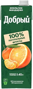 Изображение товара Напиток сокосодержащий Добрый Апельсин-Мандарин 1.45л