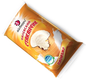 Изображение товара Мороженое Филевский Стаканчик Пломбир с шоколадной глазурью 15% 100г