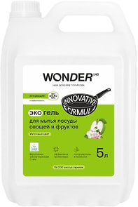 Изображение товара Гель для мытья посуды Wonder Lab Эко яблочный цвет 5л