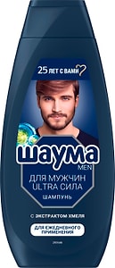 Изображение товара Шампунь для волос Шаума Men для ежедневного применения Ultra Сила 360мл