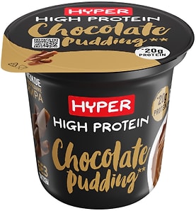 Изображение товара Пудинг Hyper High Protein высокопротеиновый со вкусом шоколада 1.5% 200г
