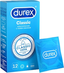 Изображение товара Презервативы Durex Classic классические с гелем-смазкой 12шт