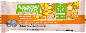 Изображение товара Батончик мюсли Здоровый Перекус с орехами и медом 60г