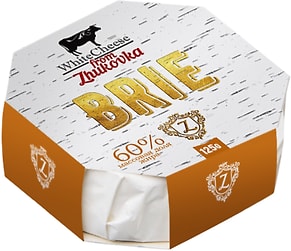 Изображение товара Сыр White Cheese from Zhukovka Бри с белой плесенью 60% 125г