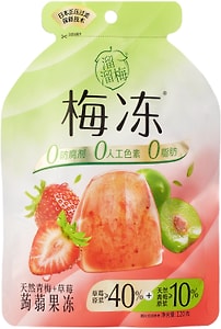 Изображение товара Желе фруктовое Liullumel конжаковое со вкусом зеленой сливы и клубники 120г