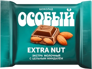 Изображение товара Шоколад Фабрика им. Крупской Особый экстрамолочный с цельным миндалем 80г