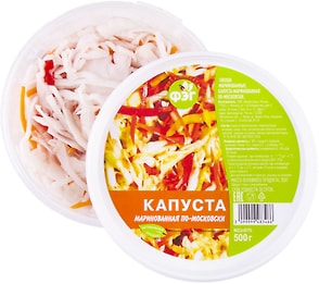 Изображение товара Капуста ФЭГ маринованная По-московски 500г