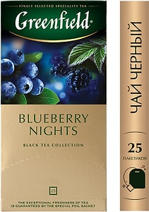 Изображение товара Чай черный Greenfield Blueberry Nights 25*1.5г