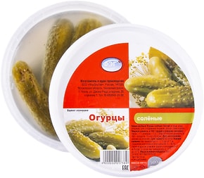 Изображение товара Огурцы ФЭГ соленые 500г